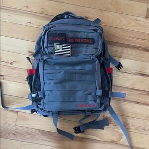 Wolfpack Tactical Backpack in Blue and Red